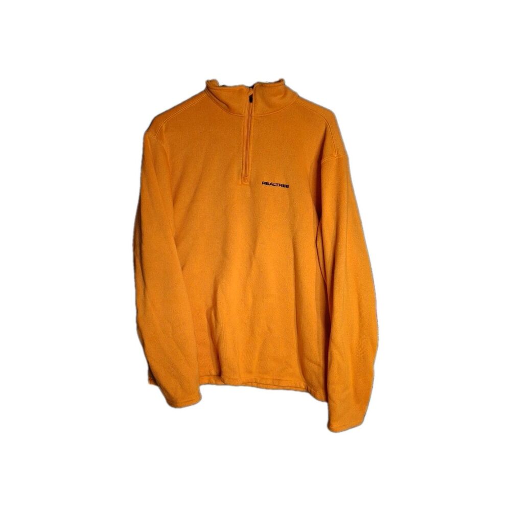 Realtree Quarter Zip Sweater Hunter Orange XL
